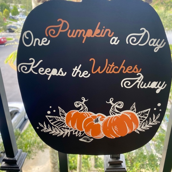 🆕 Fall Halloween Decor Hanging Sign Pumpkin Custom Halloween - Picture 3 of 3